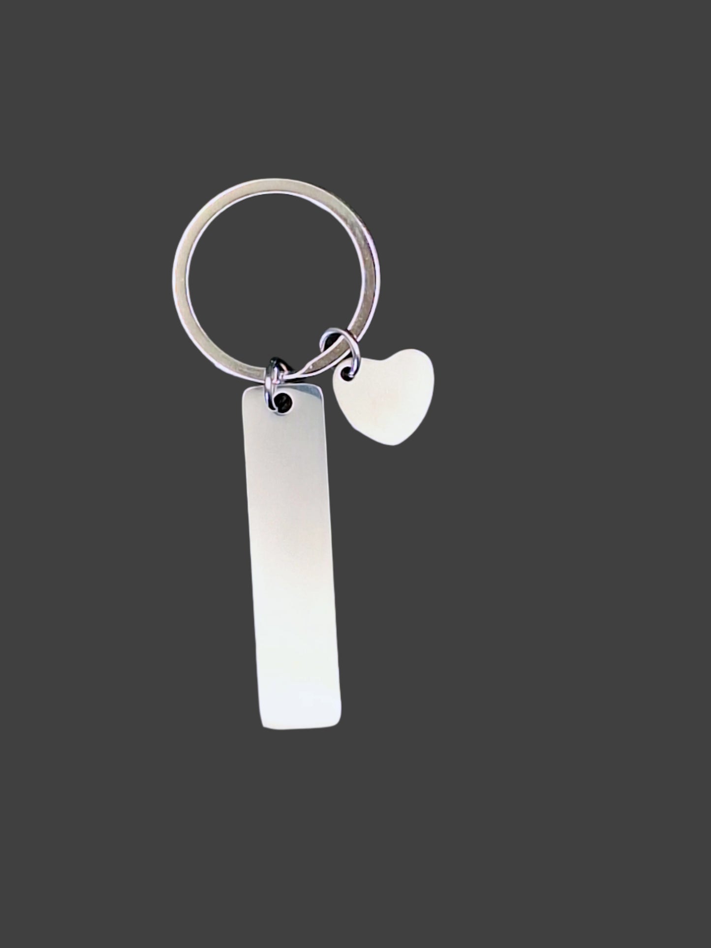 Custom Stainless Steel Keychain heart charm - Aevora Designs Custom Stainless Steel Keychain heart charm NZD Stainless Steel Aevora Designs KCSSCh001