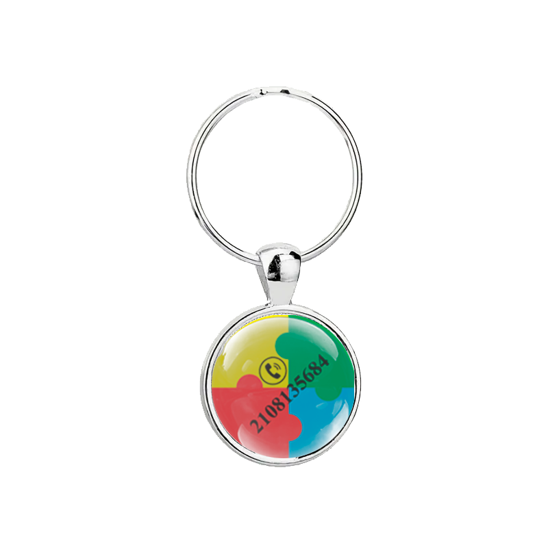 Medical id keychain for kids Autism Awareness Hidden contact number NZ