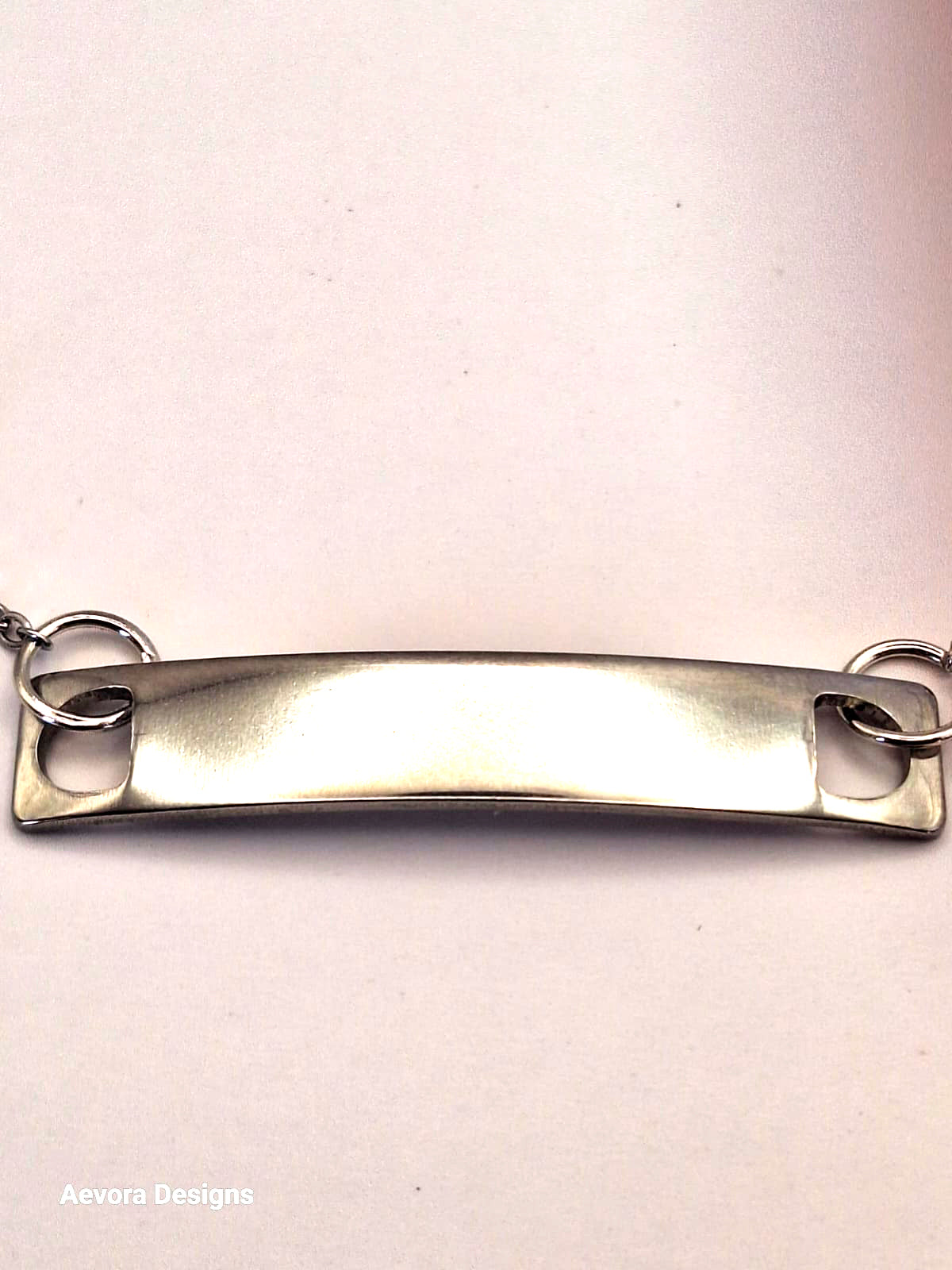 Silver Chain Customizable emergency Information Wristband - Aevora Designs Silver Chain Customizable emergency Information Wristband NZD Medical Information Wristband Aevora Designs SSWBMI002