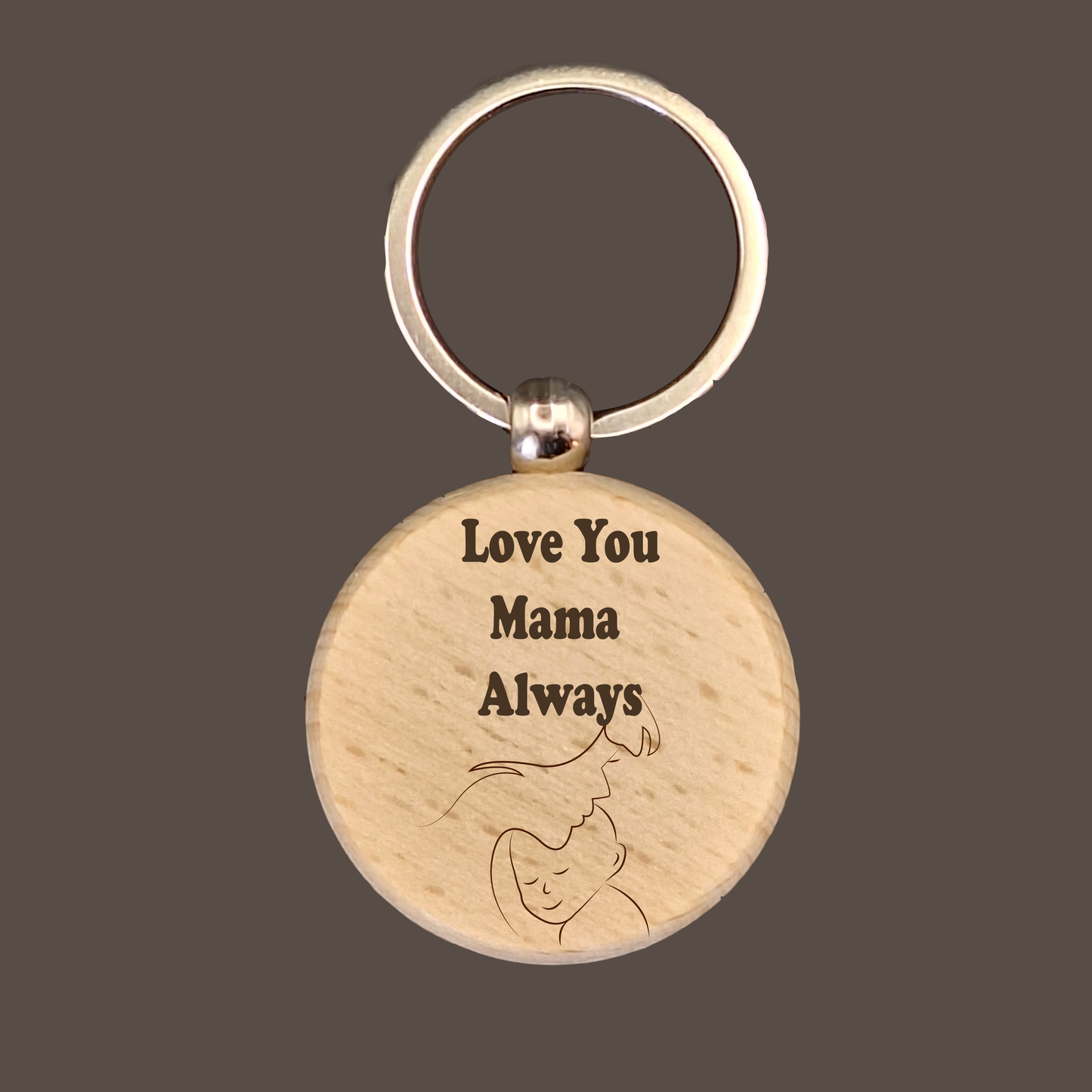 Custom Circle Wood Keychain - Aevora Designs Custom Circle Wood Keychain NZD Wood Keychain Aevora Designs KCWCCTP001