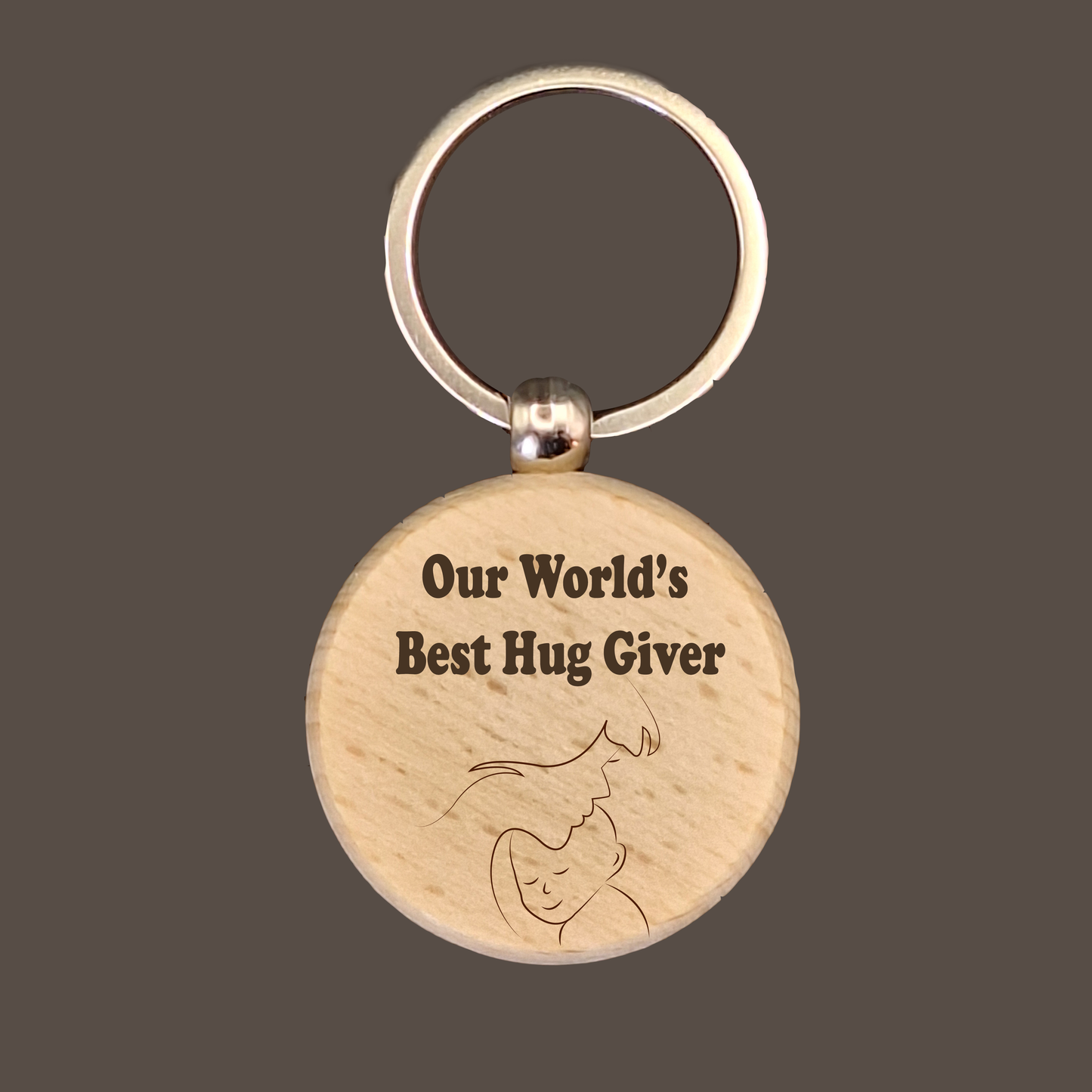 Custom Circle Wood Keychain - Aevora Designs Custom Circle Wood Keychain NZD Wood Keychain Aevora Designs KCWCCTP001
