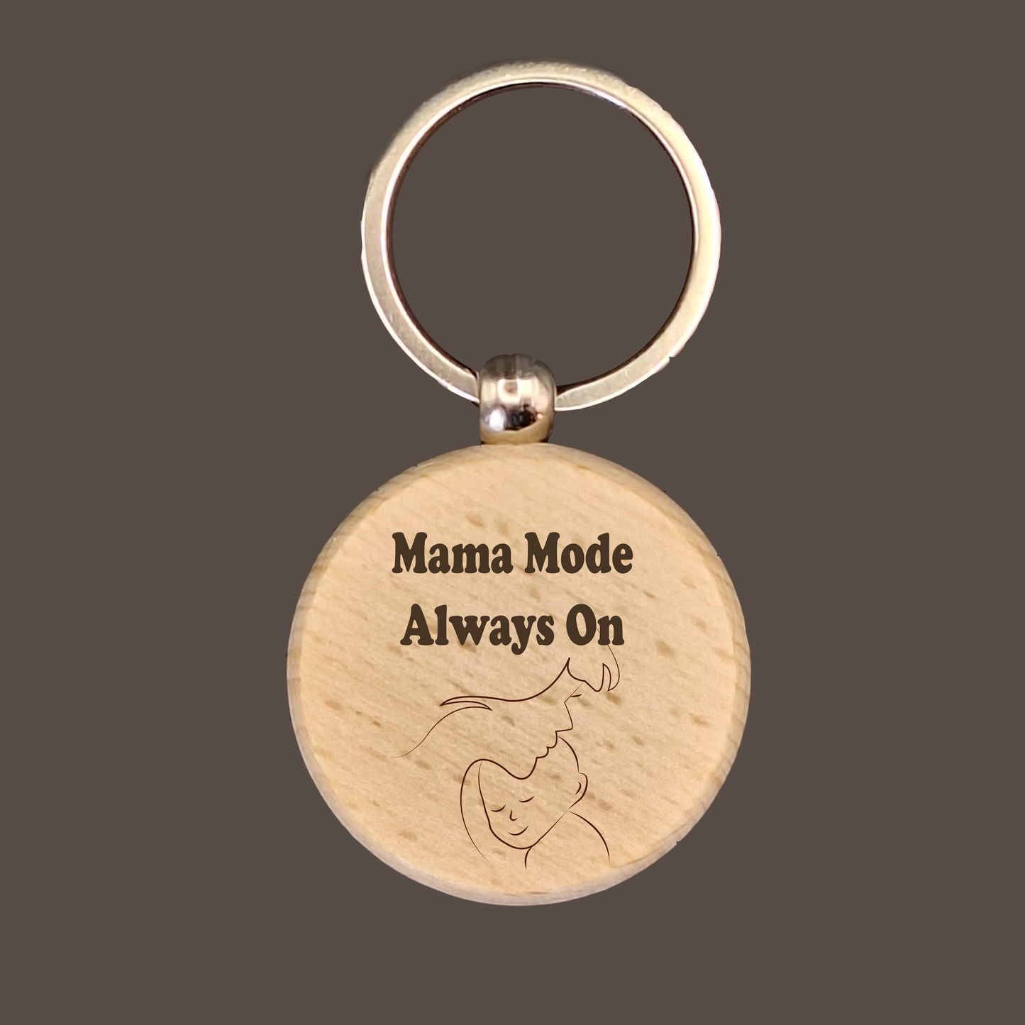 Custom Circle Wood Keychain - Aevora Designs Custom Circle Wood Keychain NZD Wood Keychain Aevora Designs KCWCCTP001