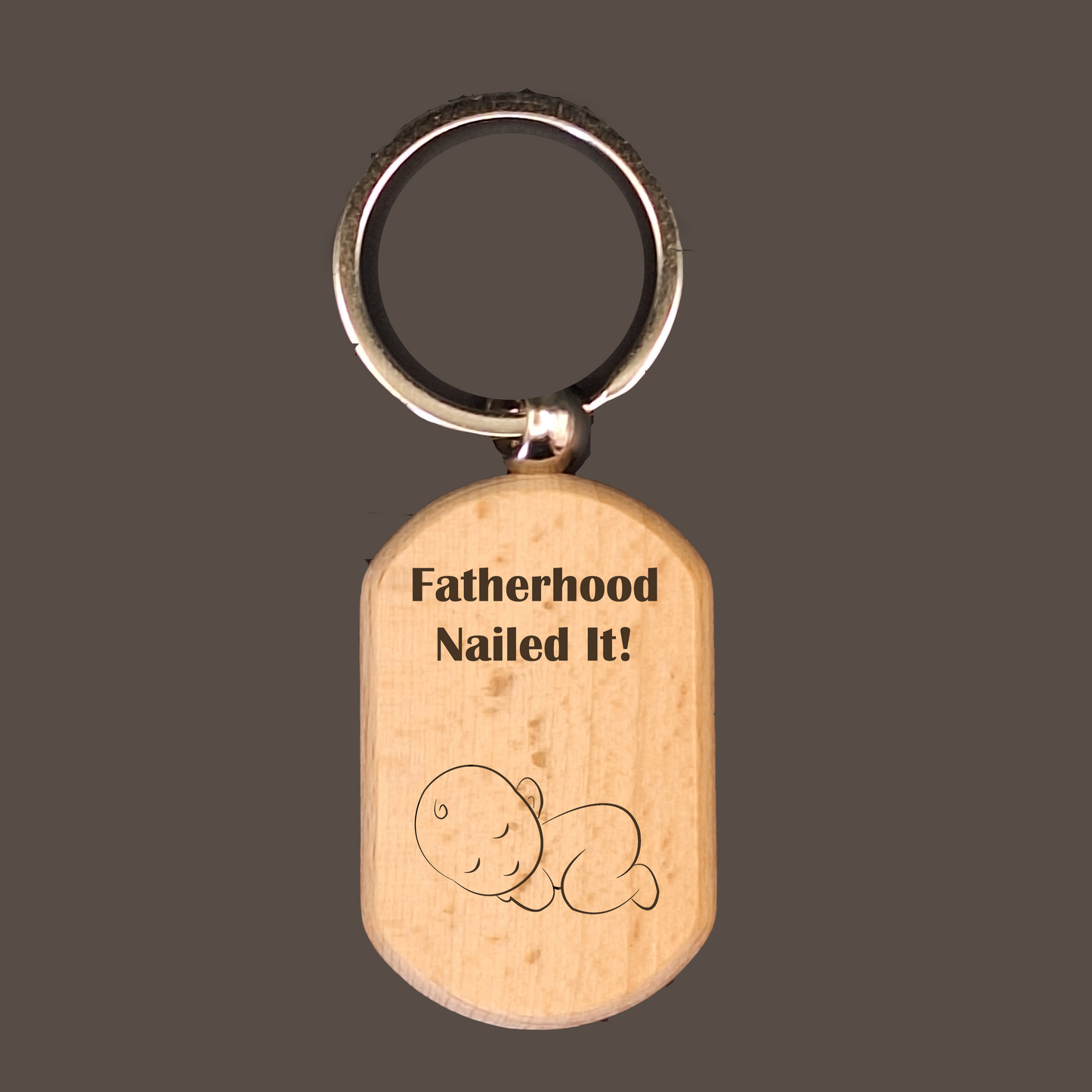 Custom Rectangular Oval Wood Keychain - Aevora Designs Custom Rectangular Oval Wood Keychain NZD Wood Keychain Aevora Designs KCWROEMP001