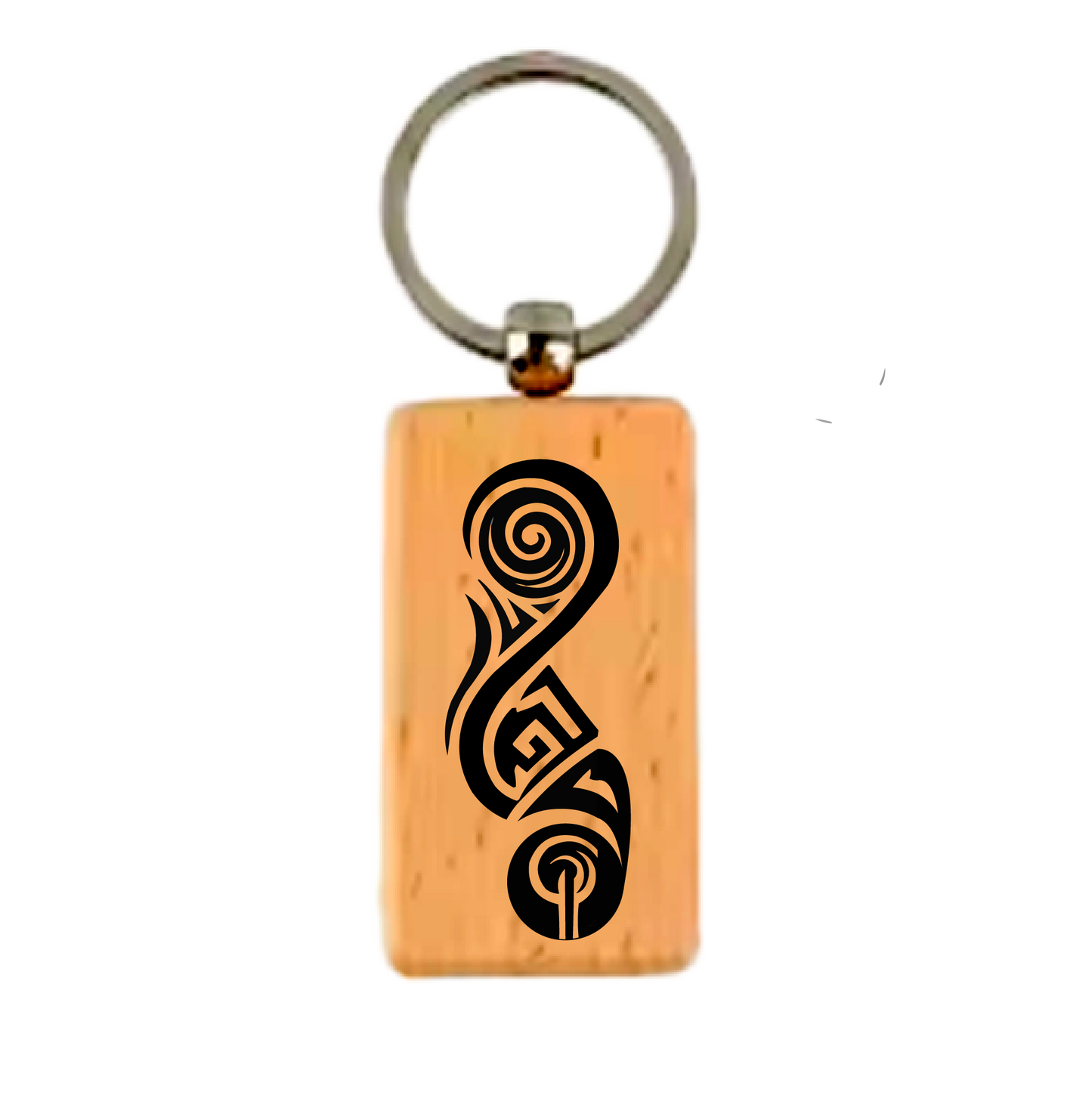 Māori Art Keychain Māori-inspired engraved design