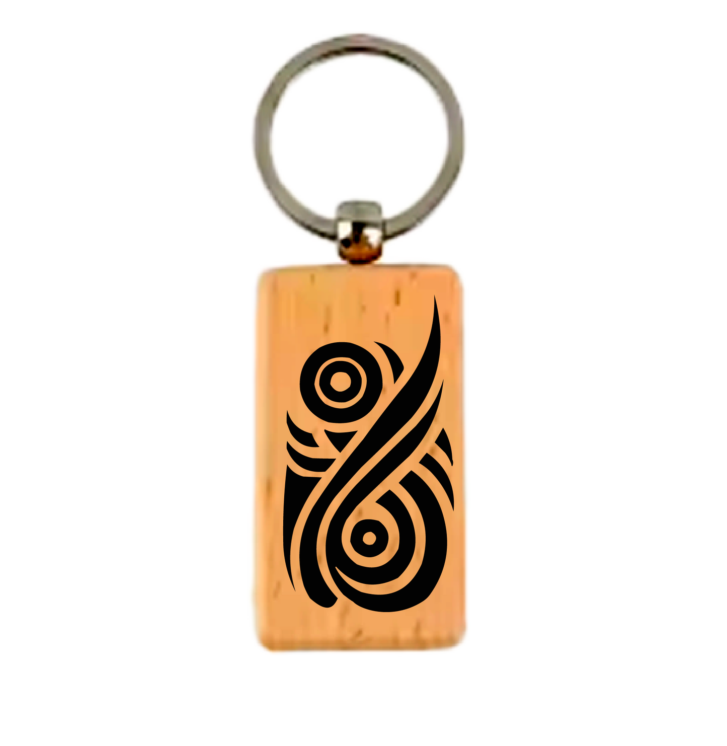Māori Art Keychain Māori-inspired engraved design