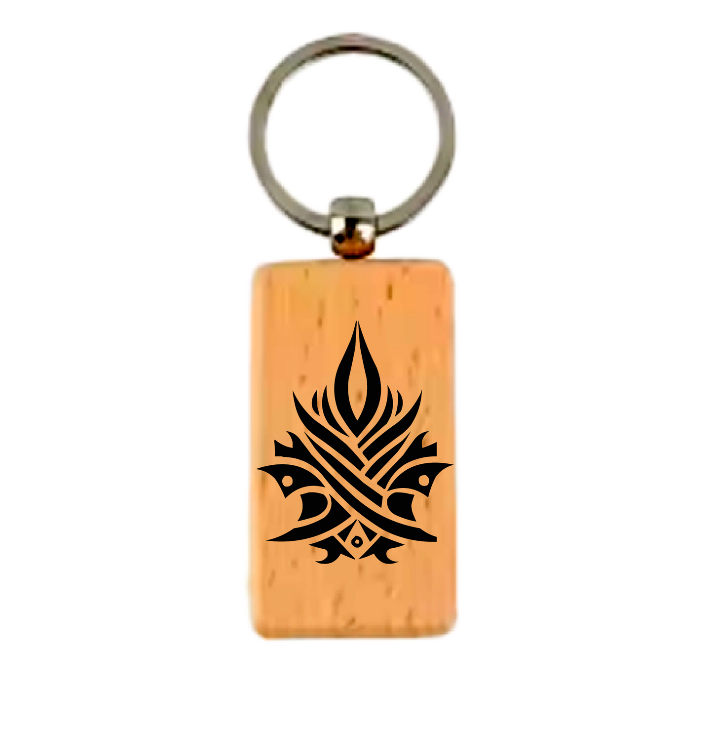 Māori Art Keychain Māori-inspired engraved design