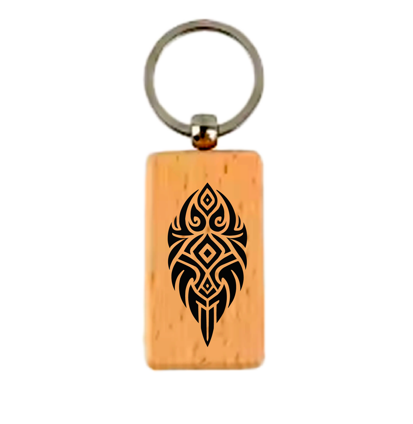 Māori Art Keychain Māori-inspired engraved design
