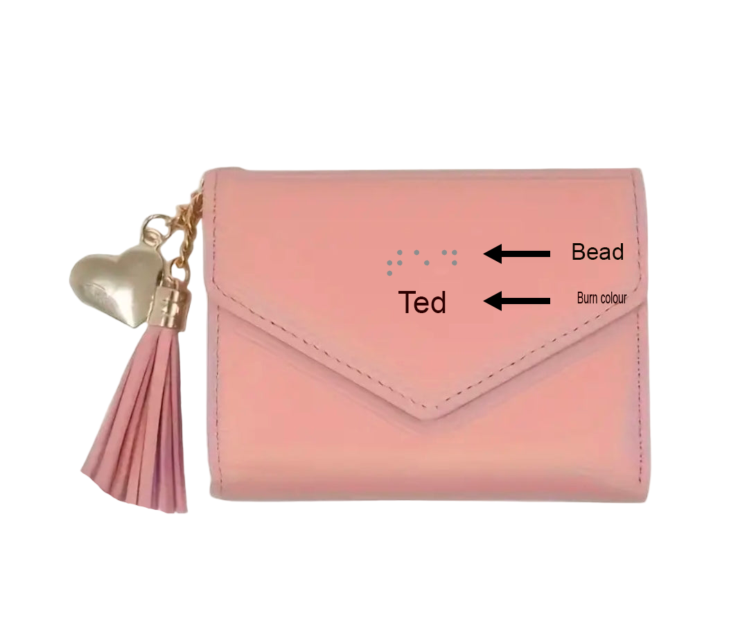 Women’s Wallet with Custom Braille – Compact, Stylish & Inclusive | NZ & AU