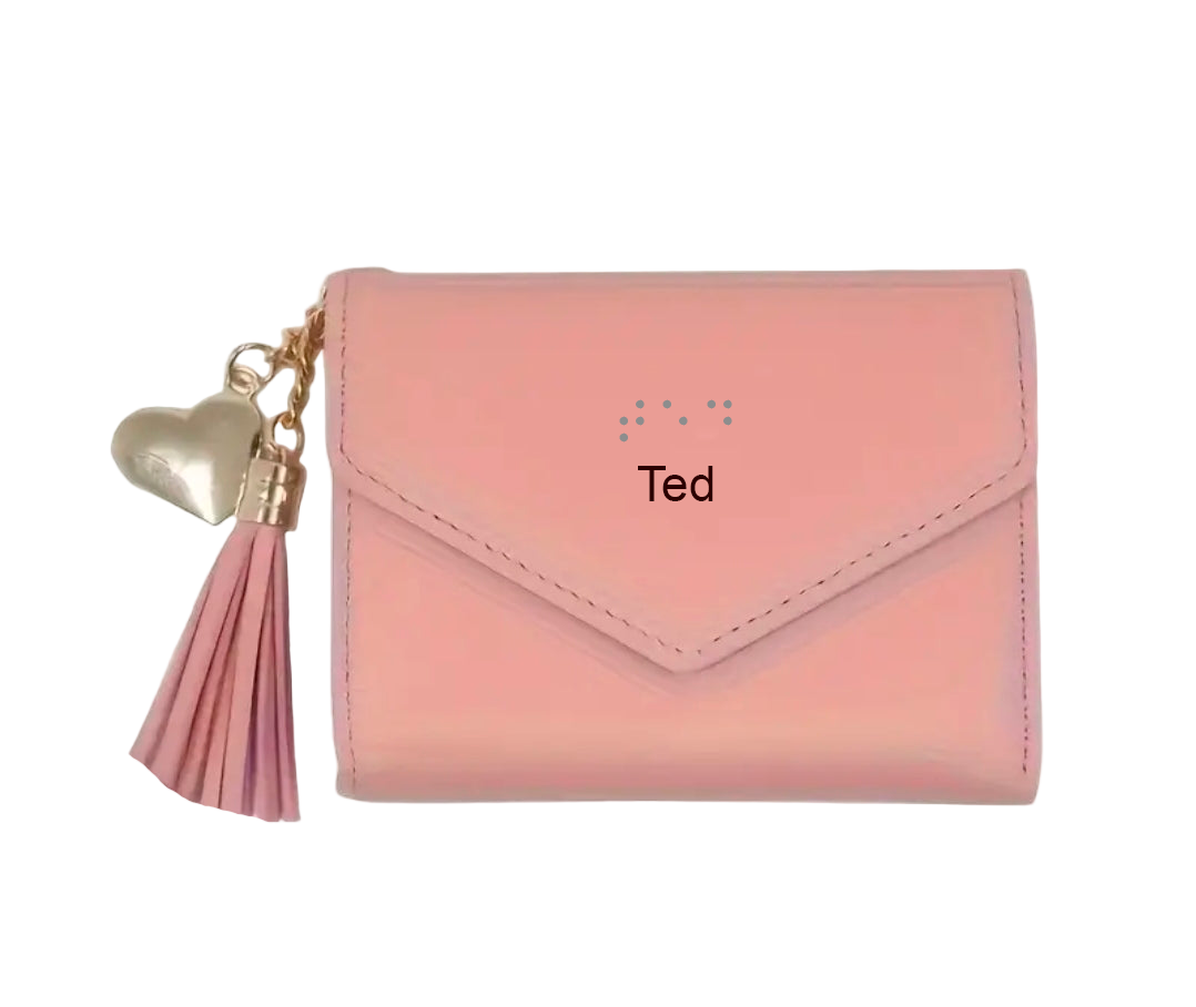 Women’s Wallet with Custom Braille – Compact, Stylish & Inclusive | NZ & AU