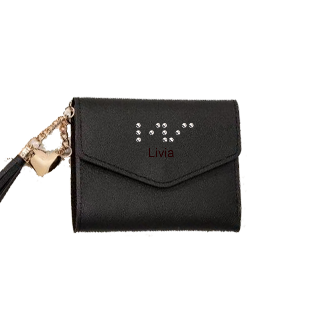 Women’s Wallet with Custom Braille – Compact, Stylish & Inclusive | NZ & AU