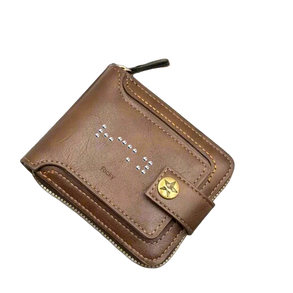 Men's Wallet with Braille