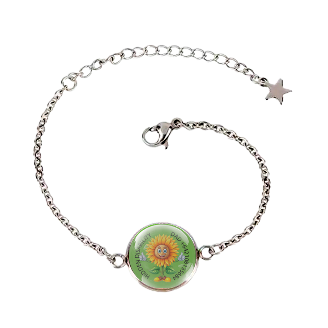 Hidden Disability Bracelet for Young Girls NZ – Personalised Emergency Contact & Medical ID Jewellery