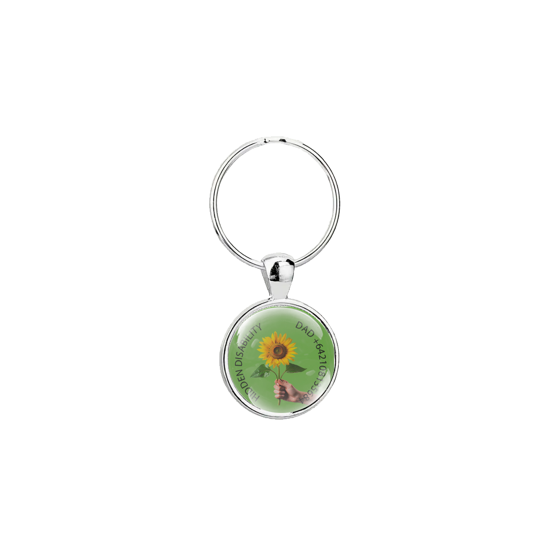 Medical ID & Hidden Disability Keychain NZ | Custom Engraved Safety Tag