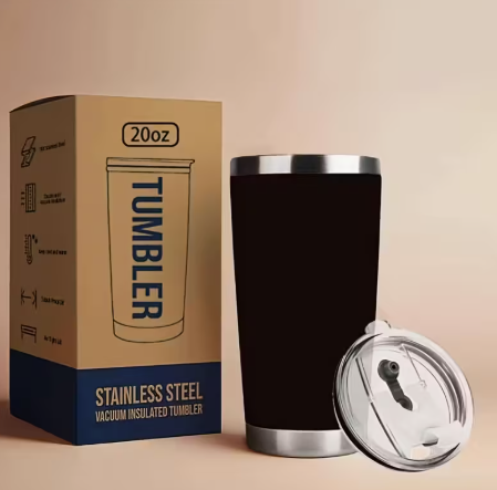Custom 20oz Stainless Steel Insulated Mug with Braille Bead Name | Personalised Coffee, Tea & Water Tumbler | Unique Gift NZ & AU