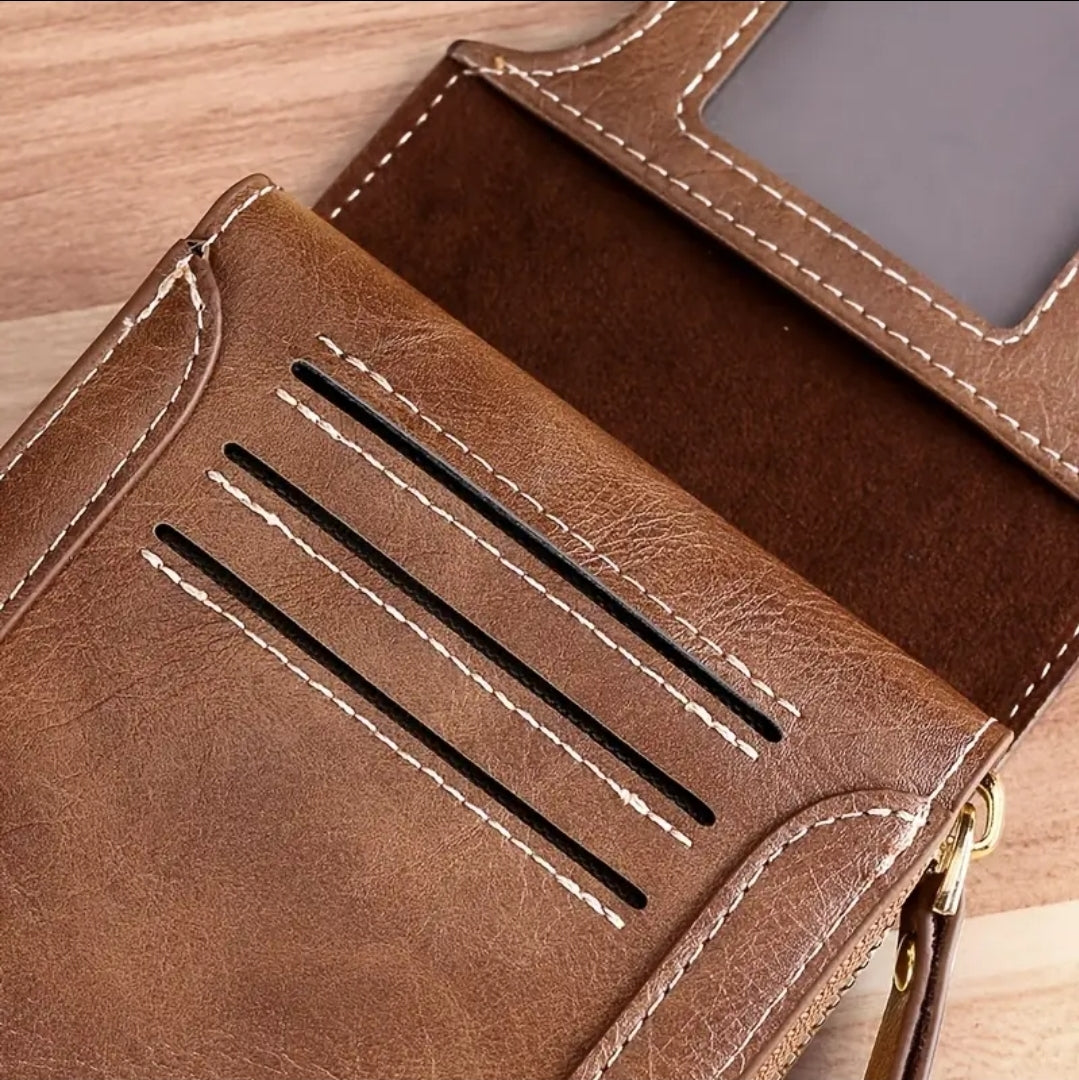 Men's Wallet with Braille