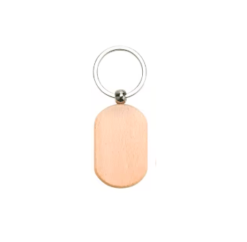 Personalized Wood Braille Keychain – With Custom family Image & Braille 4 letter