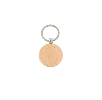 Personalized Wood Braille Keychain – With Custom family Image & Braille 4 letter