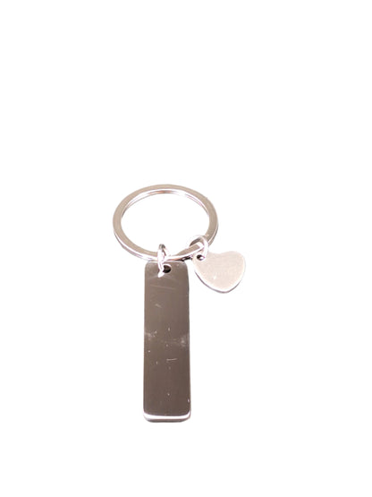 Custom Stainless Steel Keychain heart charm - Aevora Designs Custom Stainless Steel Keychain heart charm  NZD Stainless Steel Aevora Designs KCSSCh001