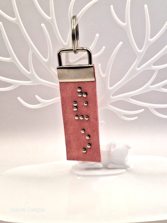 Braille Leather Name Tag