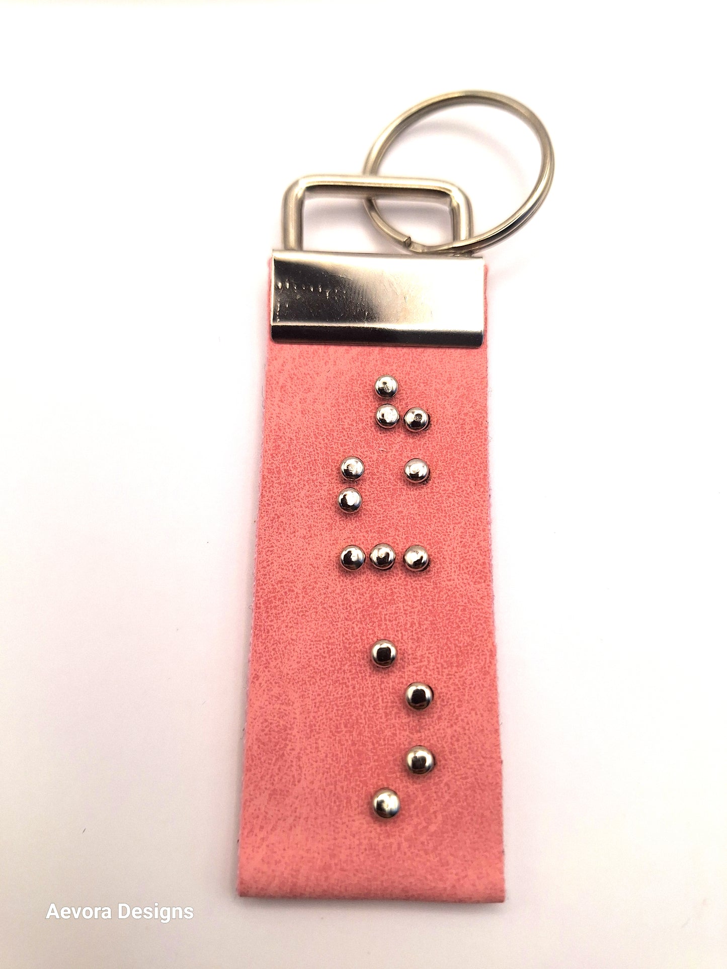 Braille Leather Name Tag