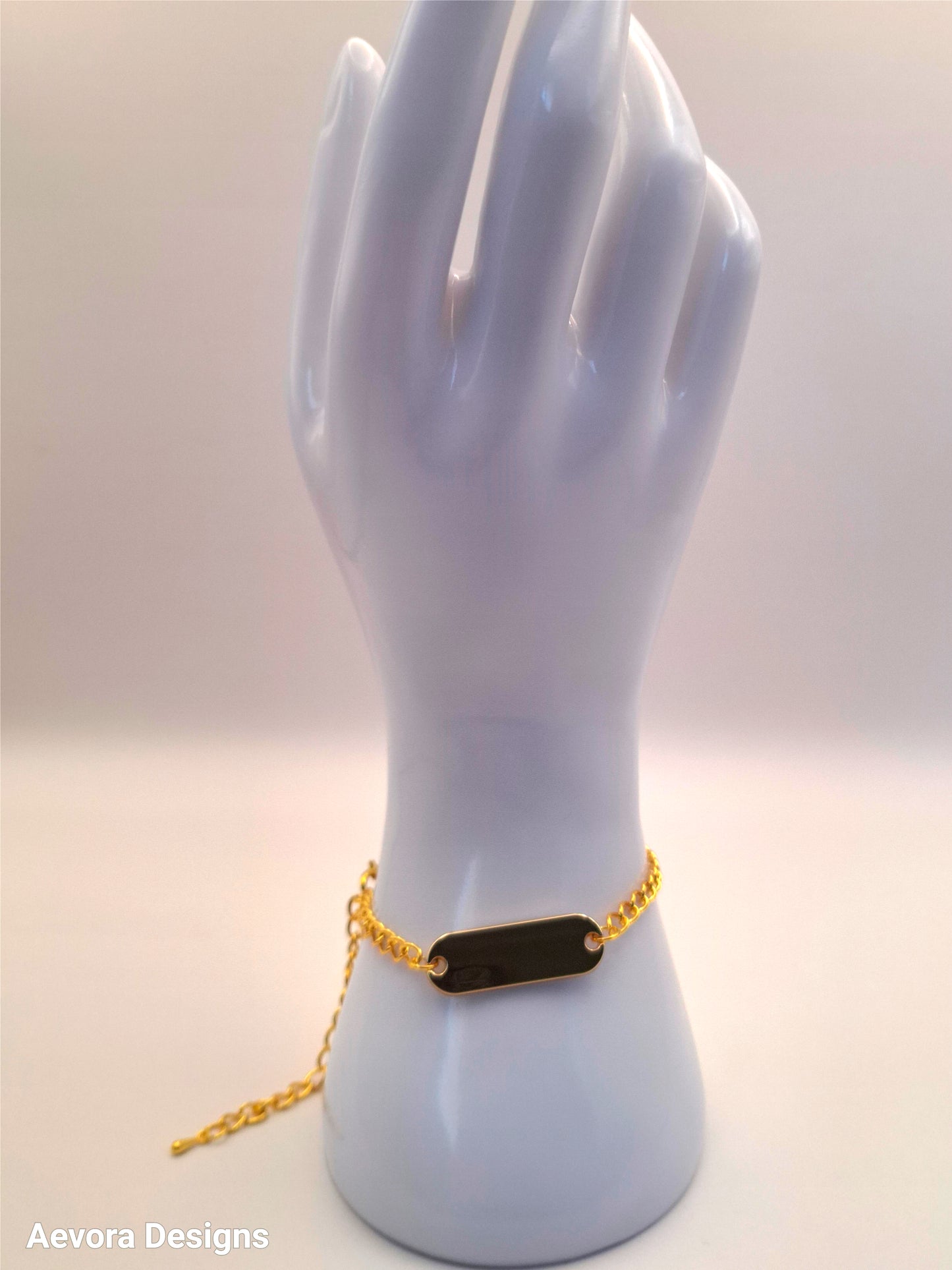 Gold-Plated one word  bracelet