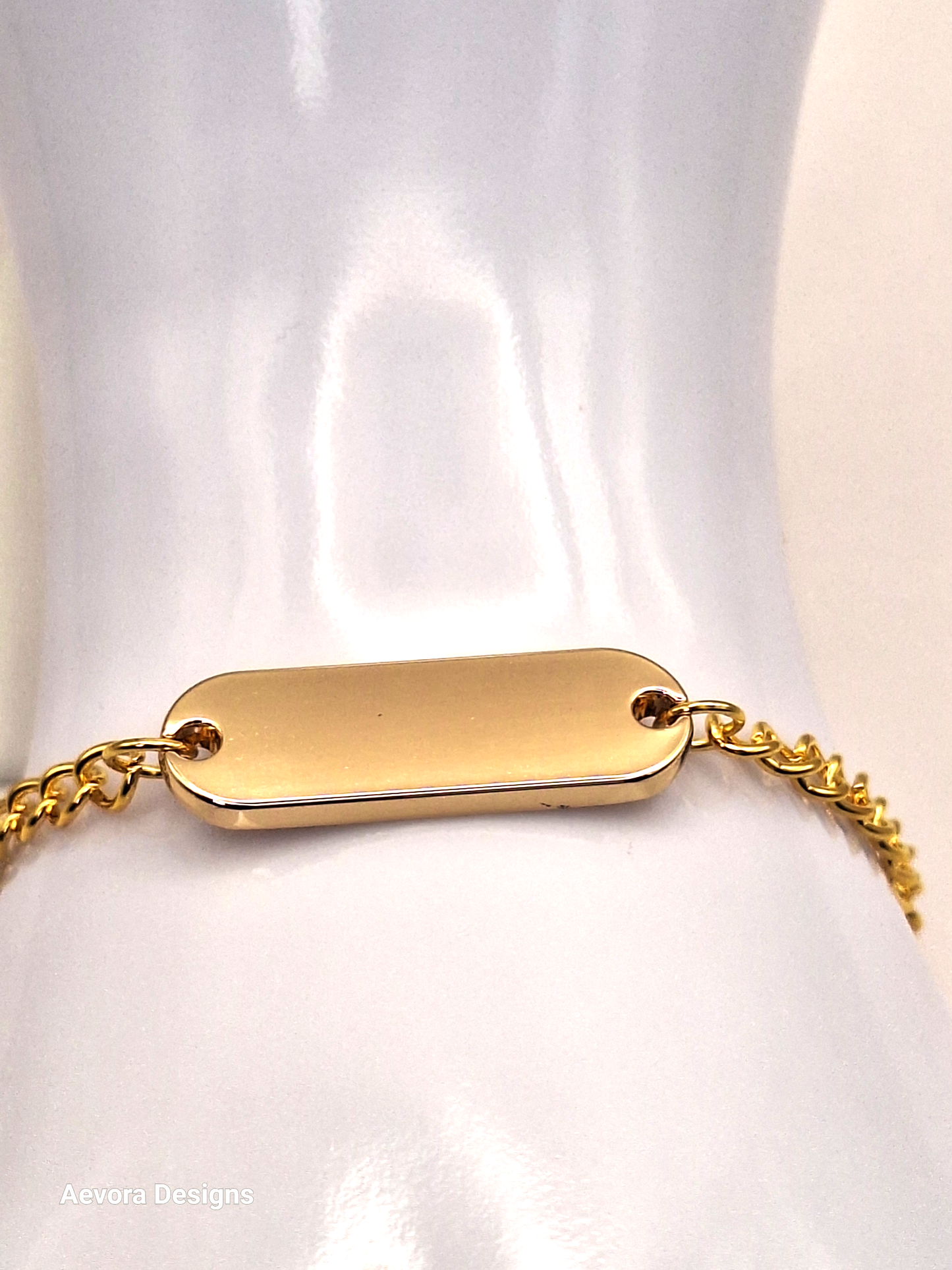 Gold-Plated one word  bracelet