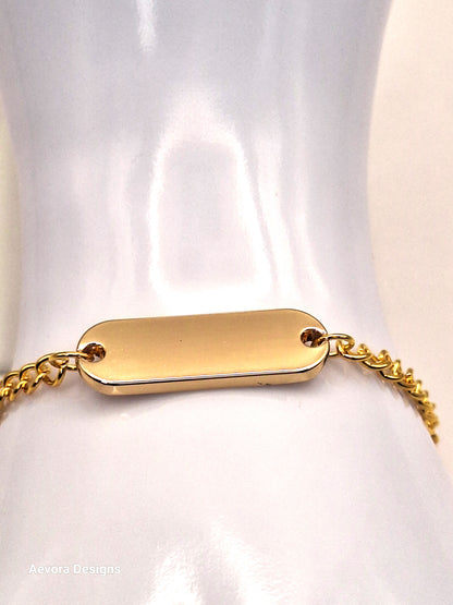 Gold-Plated one word  bracelet