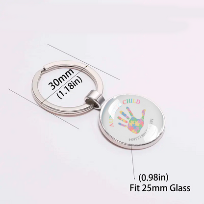 Medical id keychain for kids Autism Awareness Hidden contact number NZ