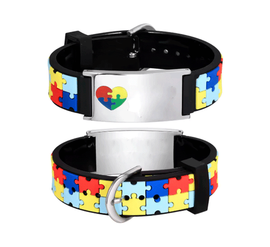 Lovely Puzzle Piece Autism Bracelet for Kids
