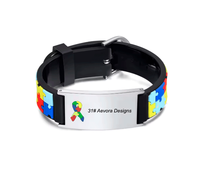 Lovely Puzzle Piece Autism Bracelet for Kids