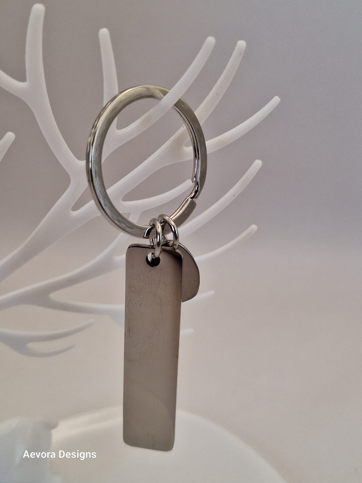 Custom Stainless Steel Keychain Circle charm