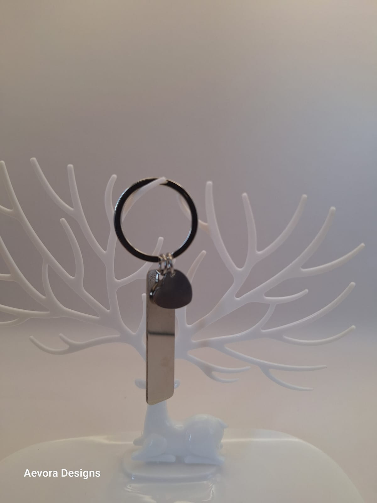 Custom Stainless Steel Keychain Circle charm