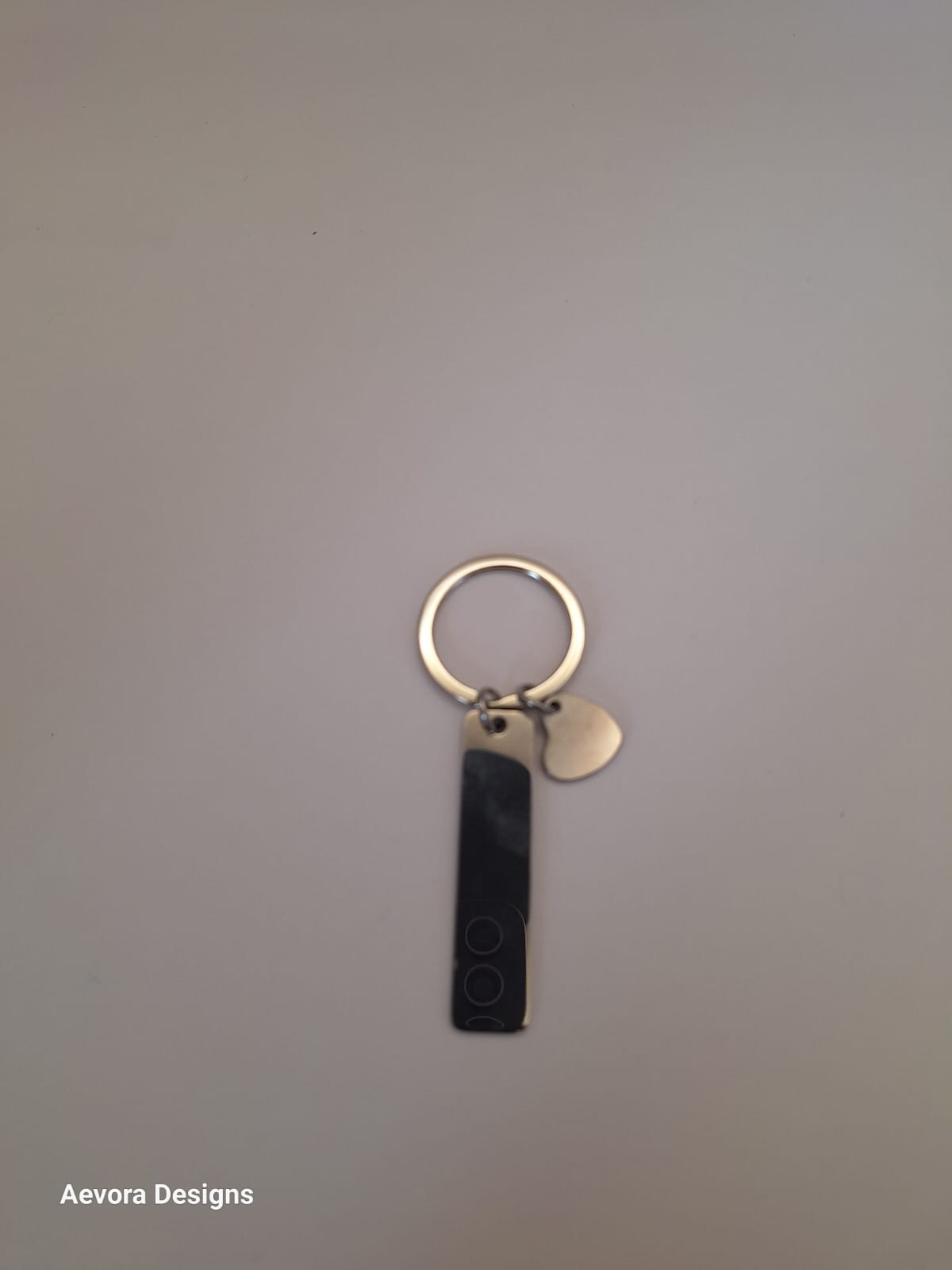 Custom Stainless Steel Keychain Circle charm