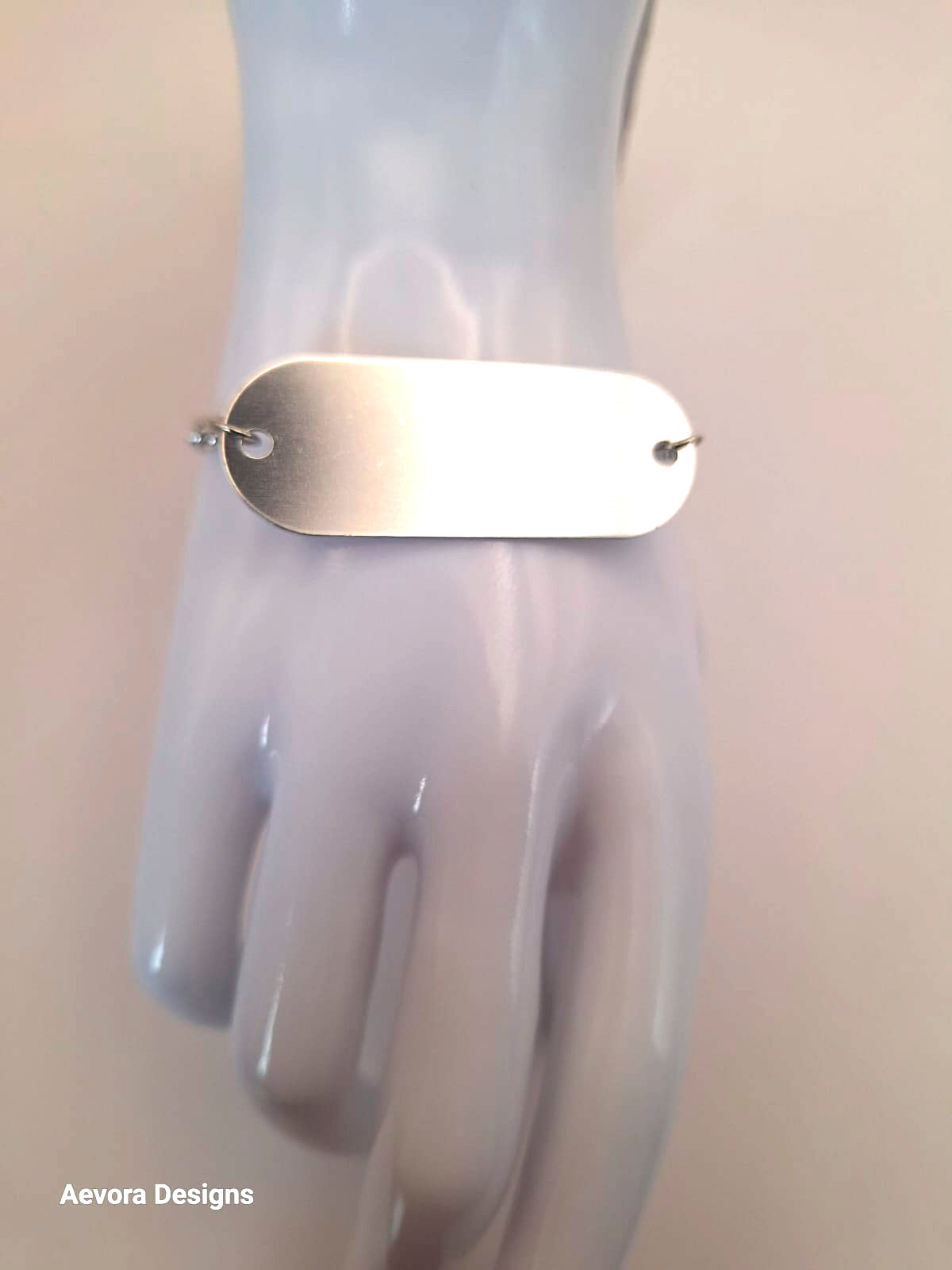 Personalized Silver Chain QR Medical Contact Information Bracelet