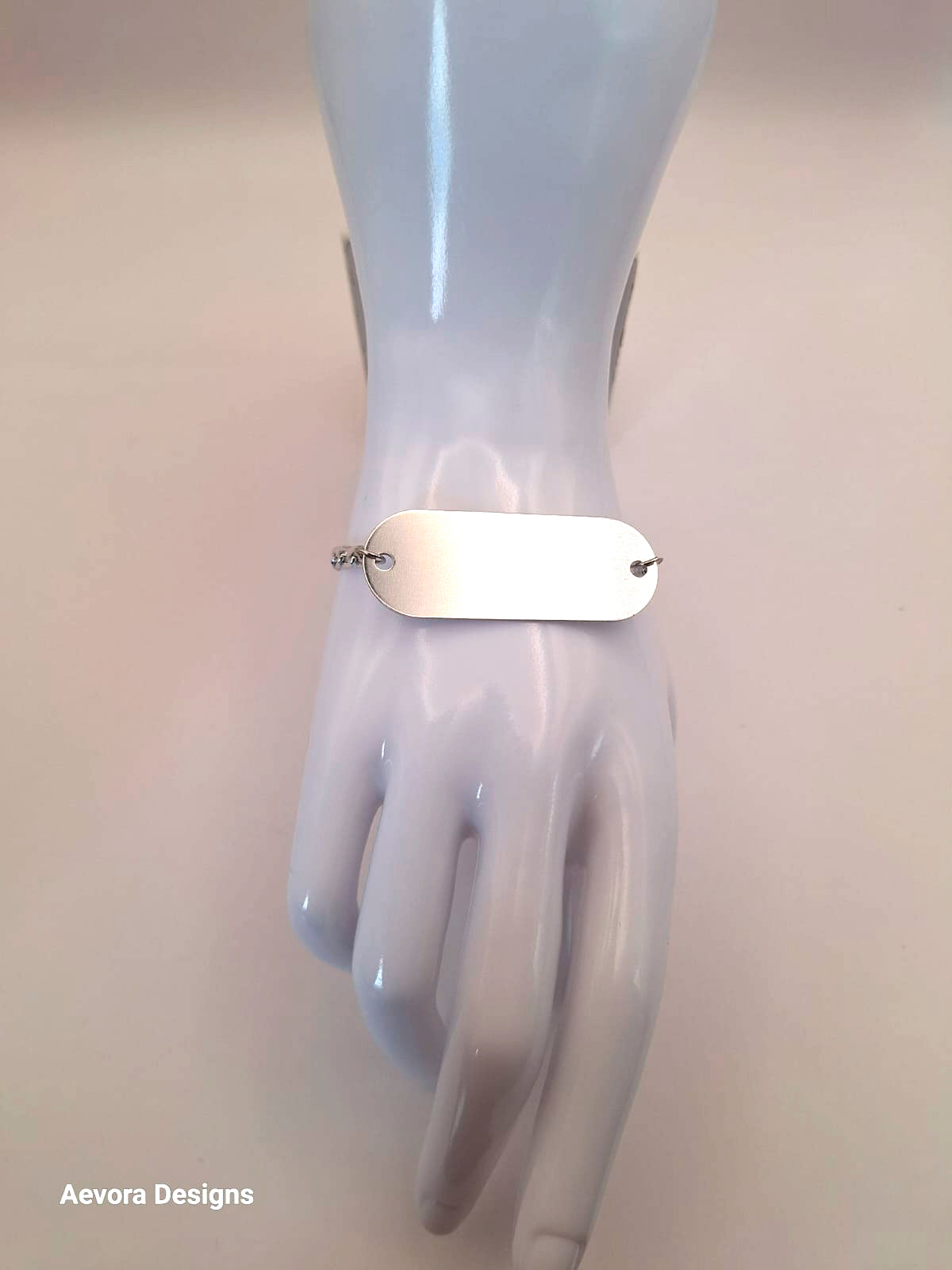 Personalized Silver Chain QR Medical Contact Information Bracelet