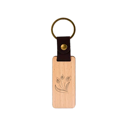 Personalized Wood Keychain with braille 6 letter text , Personalised Braille Keychains for Gifts – Custom Wood Name Tags | Aevora Designs NZ worldwide shipping