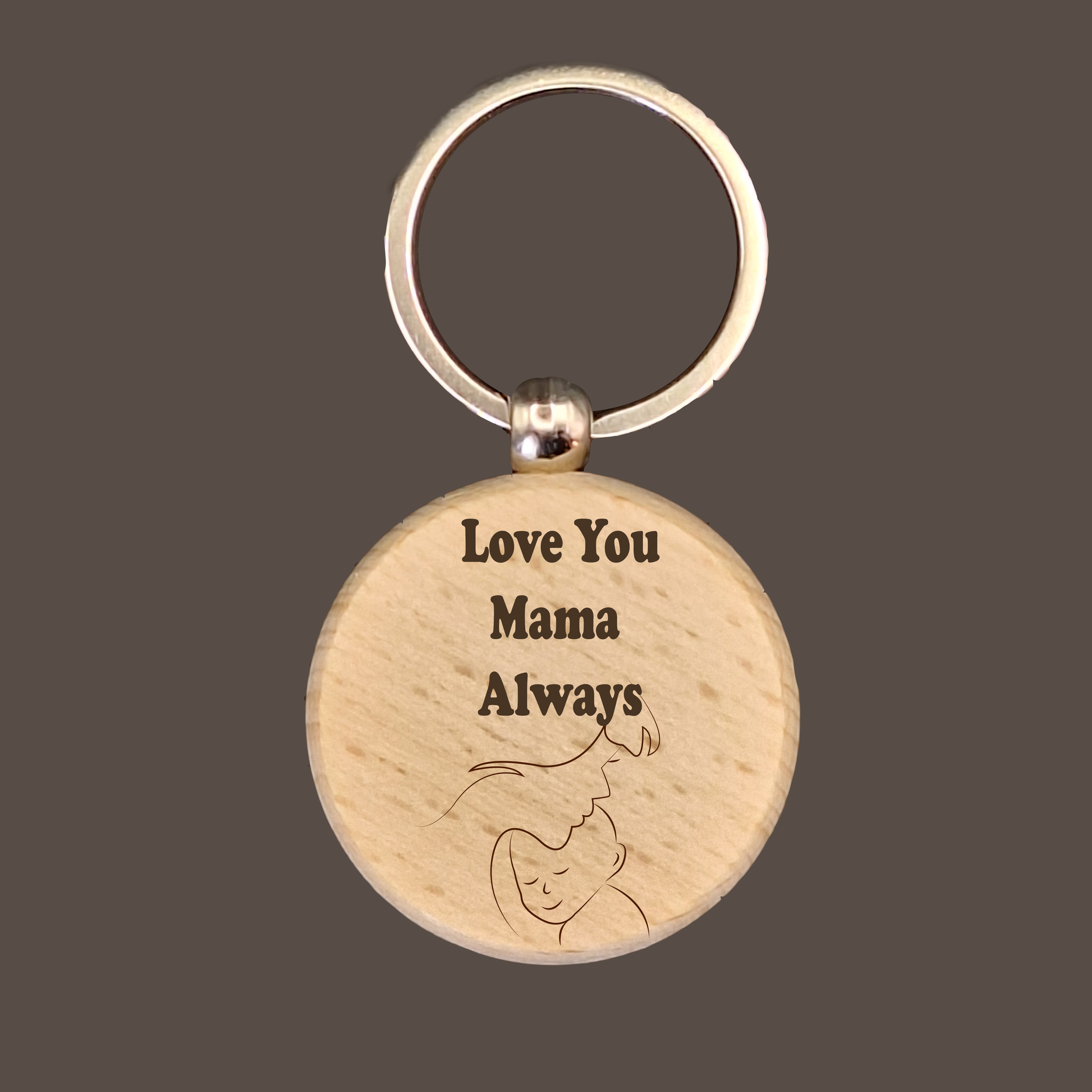 Custom Circle Wood Keychain - Aevora Designs Custom Circle Wood Keychain  NZD Wood Keychain Aevora Designs KCWCCTP001