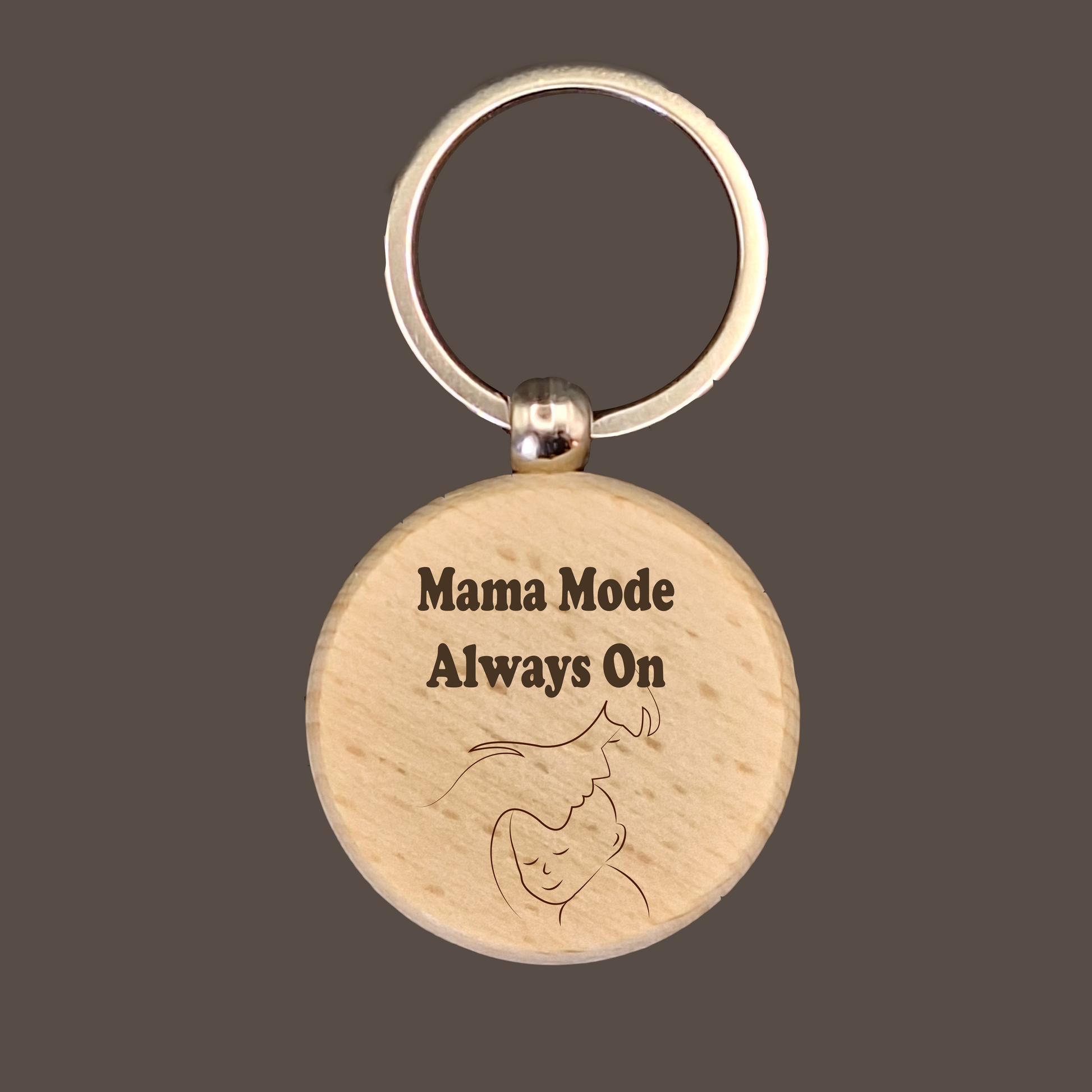 Custom Circle Wood Keychain - Aevora Designs Custom Circle Wood Keychain  NZD Wood Keychain Aevora Designs KCWCCTP001