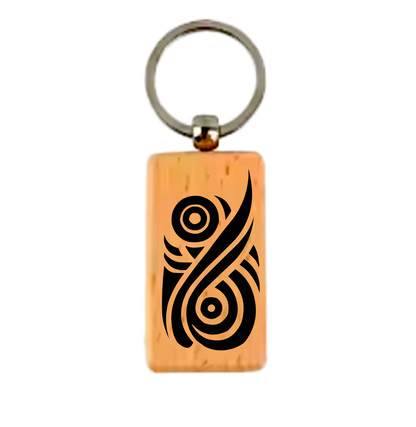 Wooden Braille Name Keychain - Braille 5 letters Personalised Braille Keychains for Gifts – Custom Wood Name Tags | Aevora Designs NZ worldwide shipping