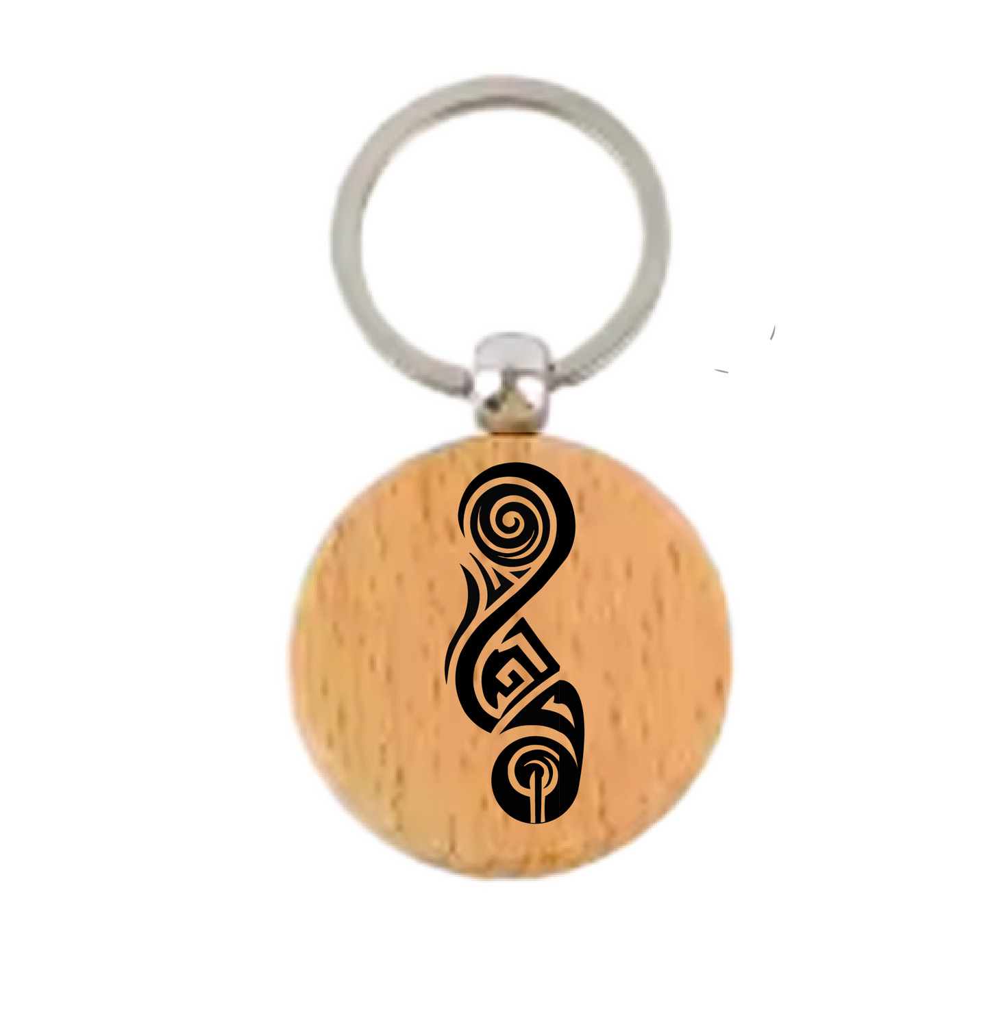 Māori Art Keychain Māori-inspired engraved design
