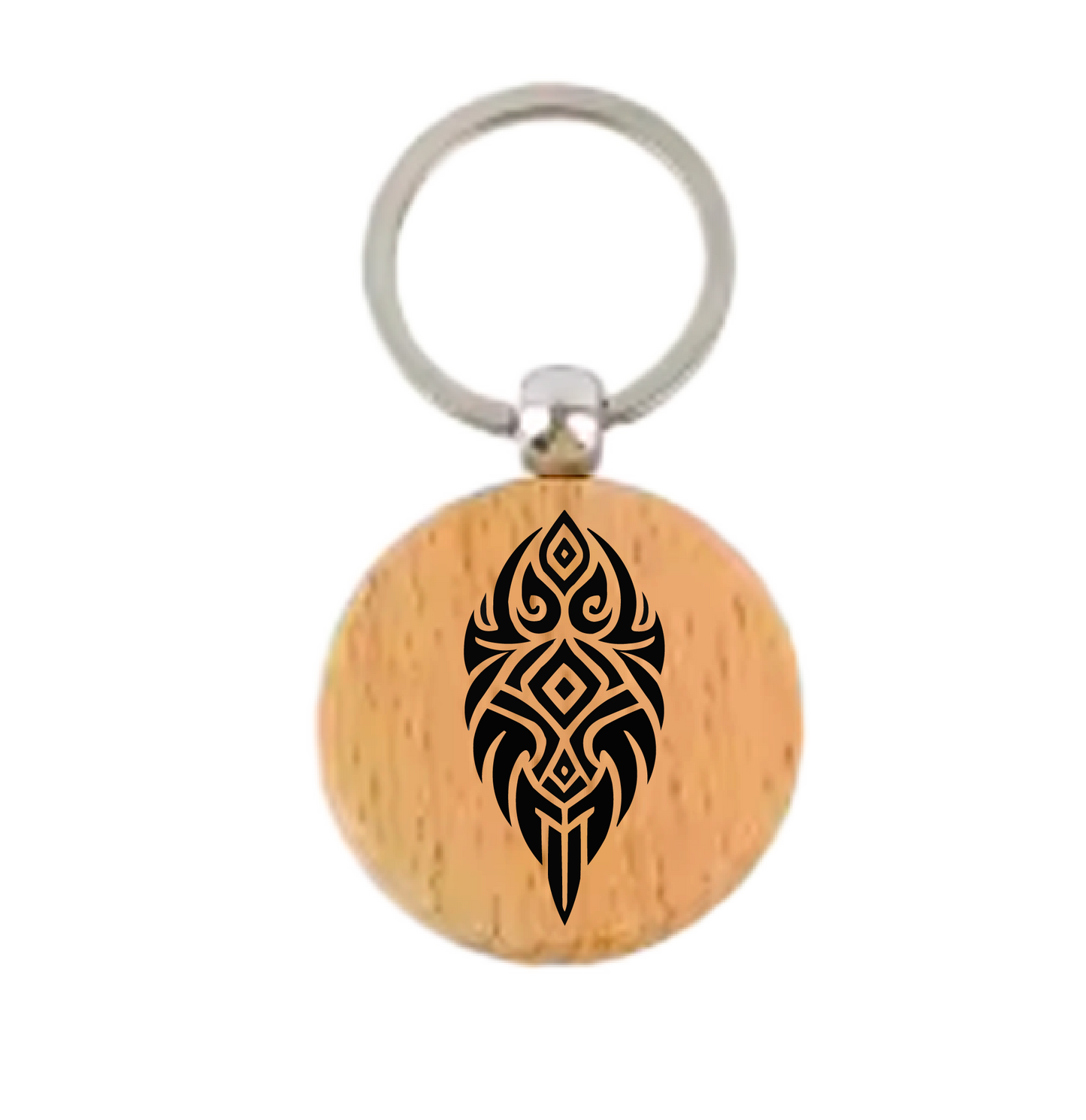 Māori Art Keychain Māori-inspired engraved design