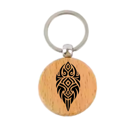Māori Art Keychain Māori-inspired engraved design