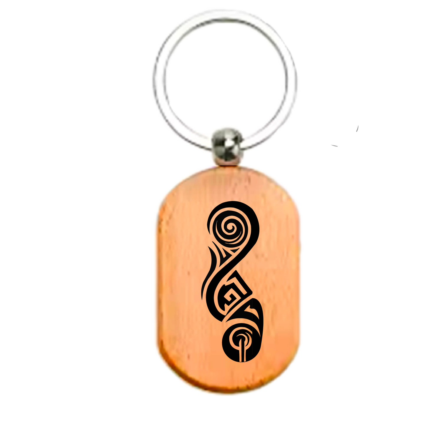 Māori Art Keychain Māori-inspired engraved design