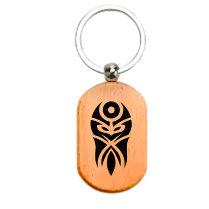 Māori Art Keychain Māori-inspired engraved design