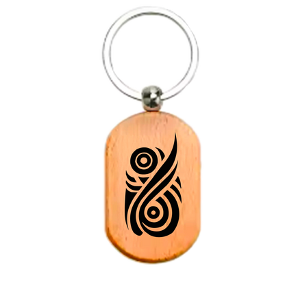 Māori Art Keychain Māori-inspired engraved design