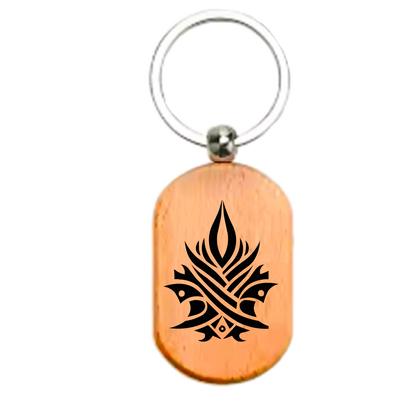 Māori Art Keychain Māori-inspired engraved design