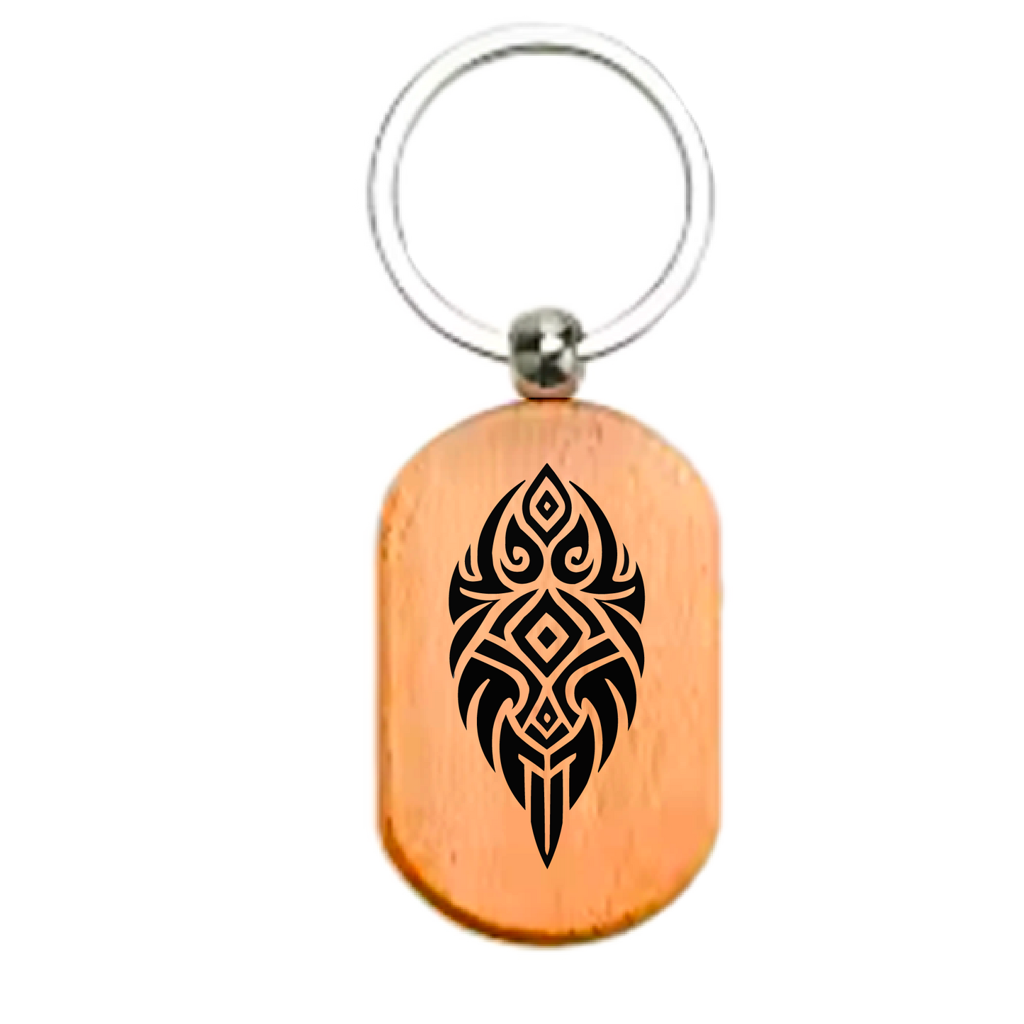 Māori Art Keychain Māori-inspired engraved design