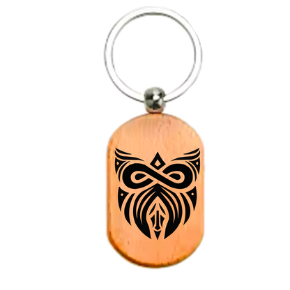Māori Art Keychain Māori-inspired engraved design