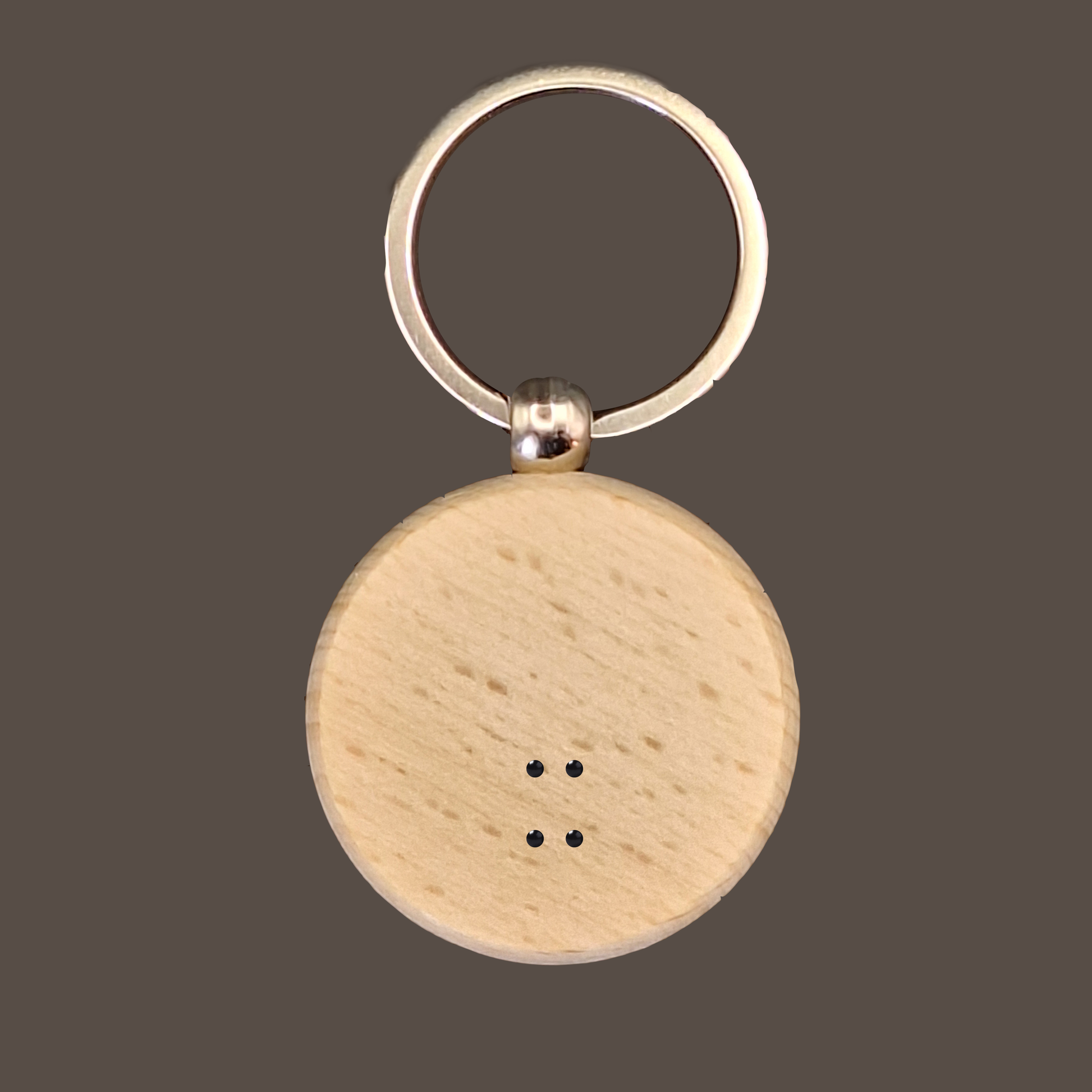 Circle Braille Letter Wooden Keychain, Personalised Braille Keychains for Gifts – Custom Wood Name Tags | NZ-Made by Aevora Designs - Aevora Designs Circle Braille Letter Wooden Keychain, Personalised Braille Keychains for Gifts – Custom Wood Name Tags | NZ-Made by Aevora Designs  NZD Wood Keychain_Imageonly Aevora Designs KCWCBCT001