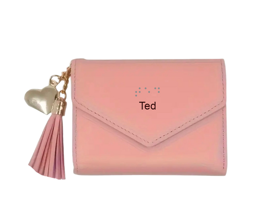 Women’s Wallet with Custom Braille – Compact, Stylish & Inclusive | NZ & AU